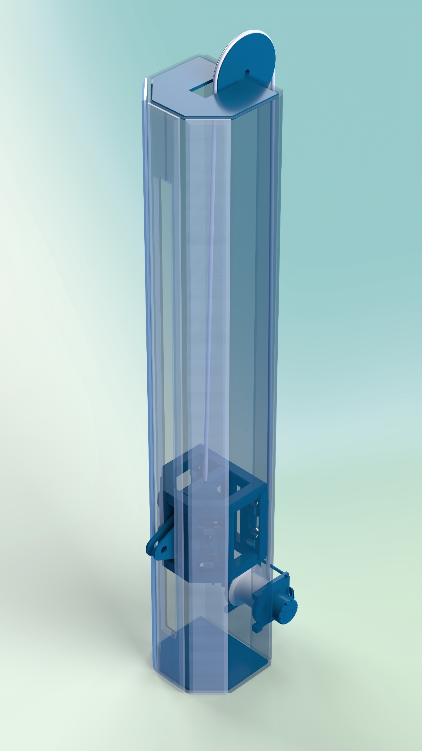 AHCDP - Kolom transparant aanzicht