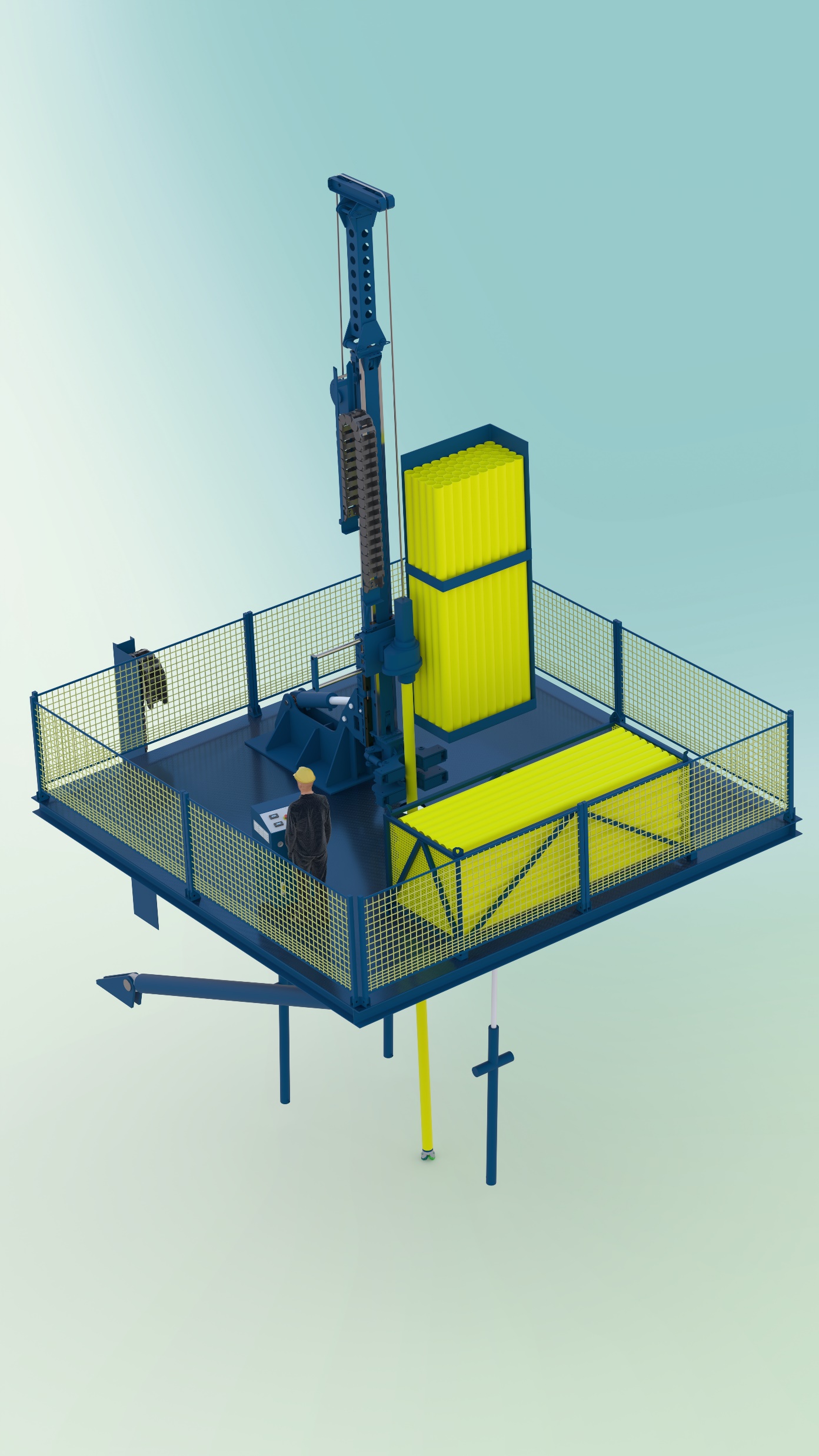 AHCDP - Platform isometrisch aanzicht