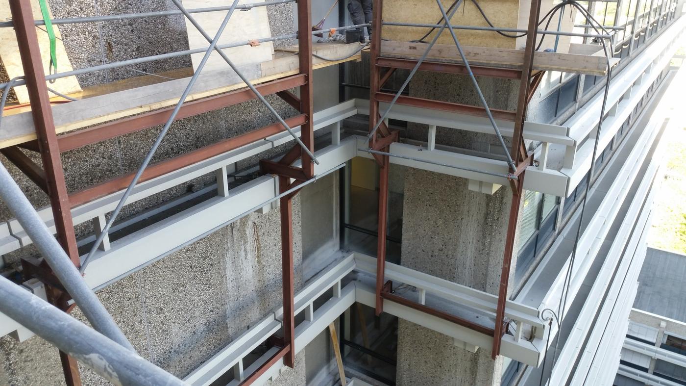 Hangsteiger - Detail staalconstructie