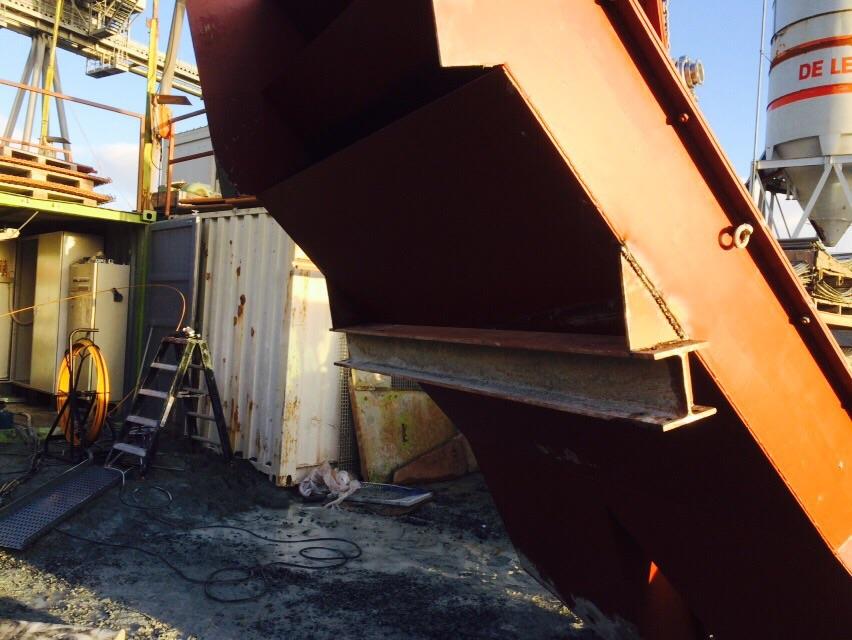 Graniet uitloopscheider - Detail constructie