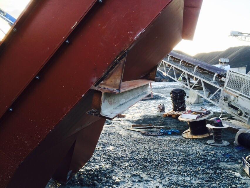 Graniet uitloopscheider - Plaatsing op installatie