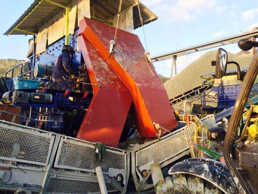 Graniet uitloopscheider - Avondmontage