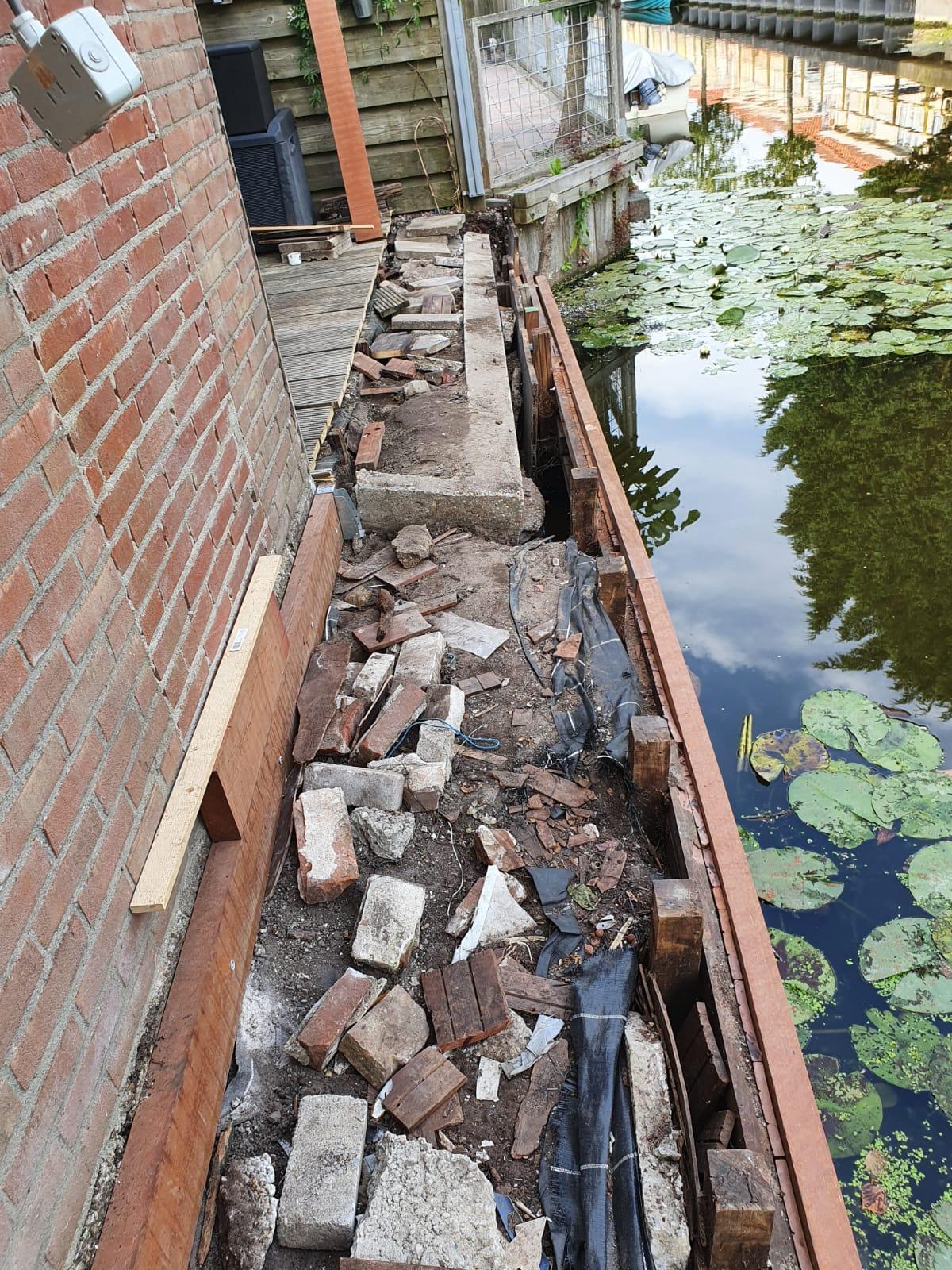 Sloop oude beschoeiing